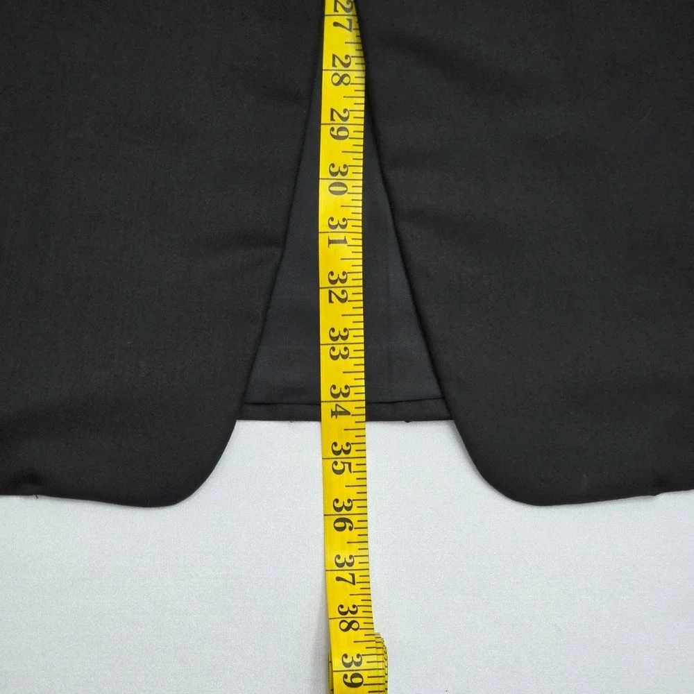 Hickey Freeman Loro Piana Super 130s Wool Tuxedo Jacket Black 44L Modern Madison